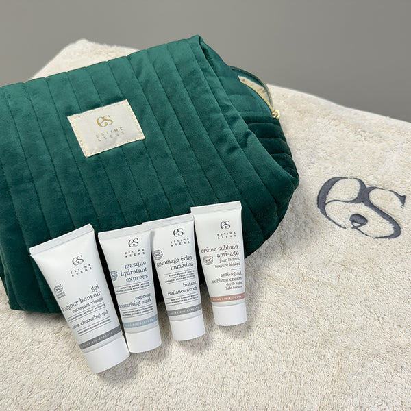 Green Velvet Beauty Case - Travel Bundle Xmas 2024